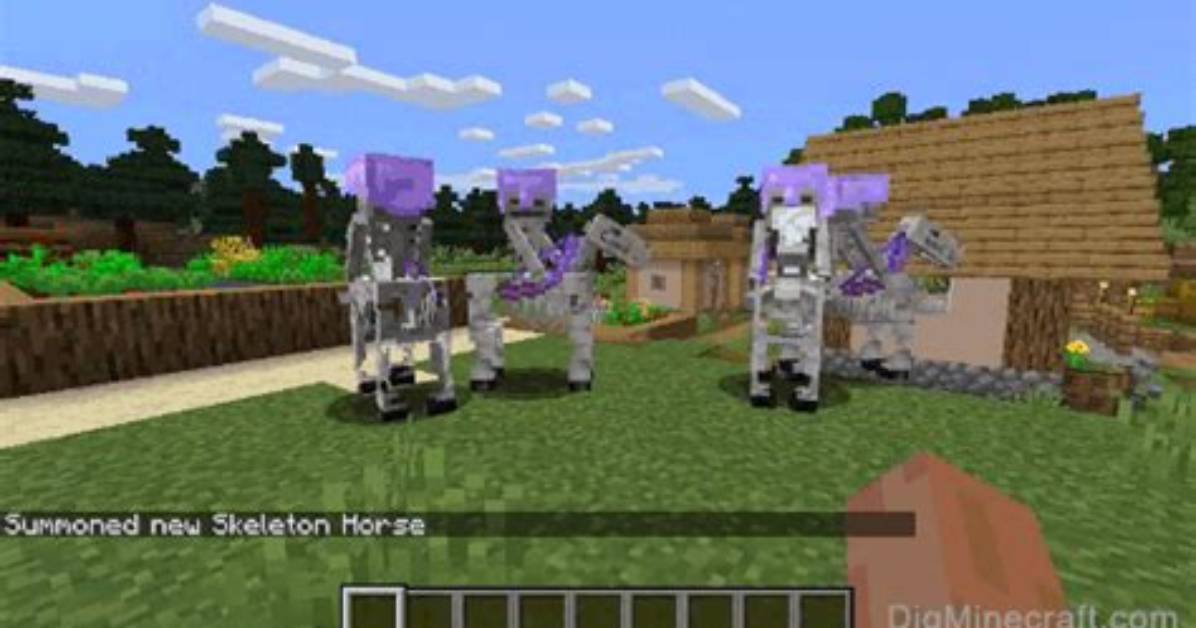 How to Summon a Skeleton Horse in Minecraft