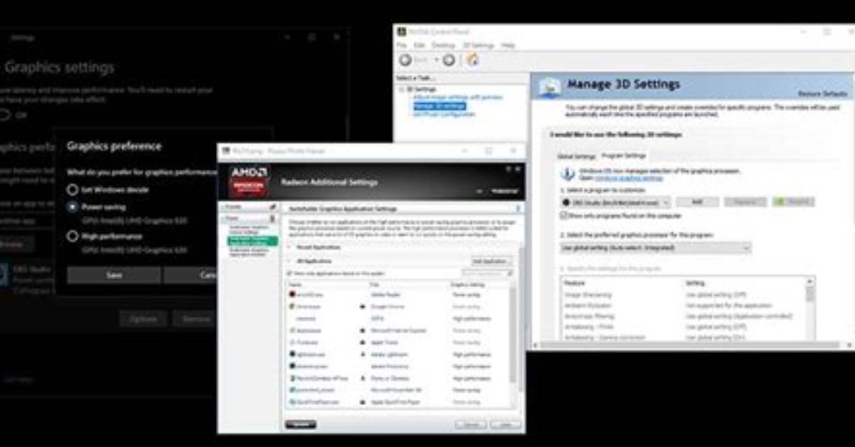 How to Switch from Intel Graphics to Nvidia Windows 10?