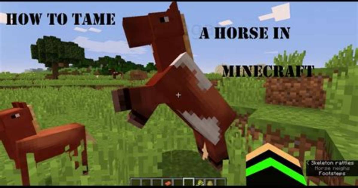 How to Tame Horses in Minecraft Pe