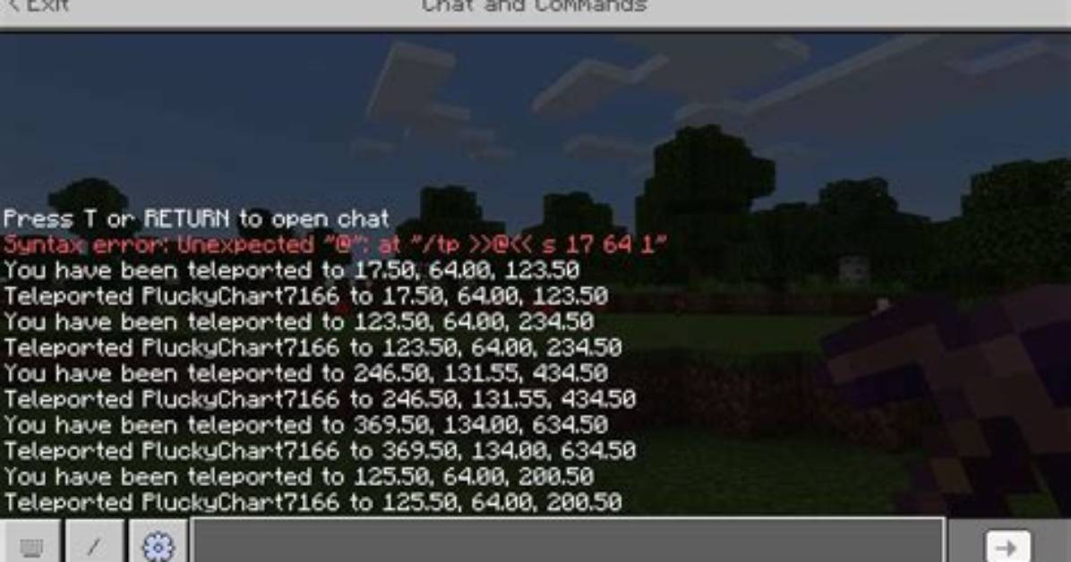 How to Tp in Minecraft Xbox