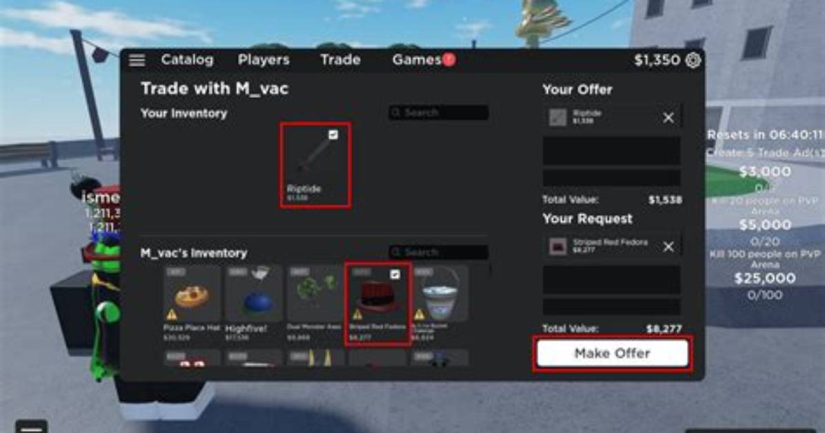 How to Trade Items on Roblox Without Bc