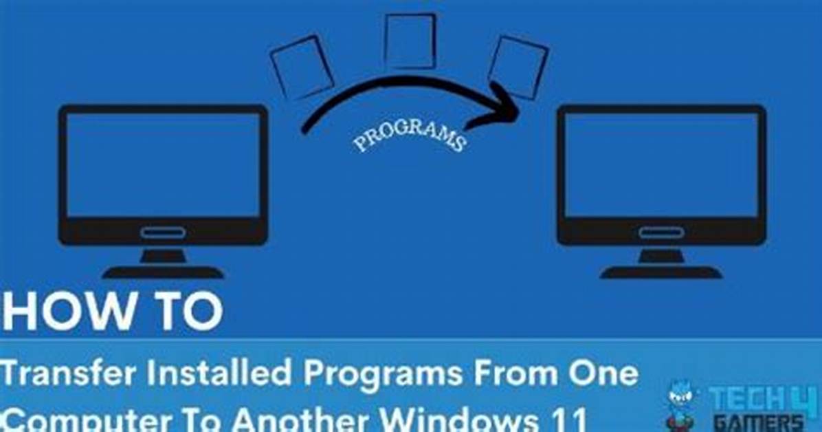 How to Transfer Installed Programs to Other Pc