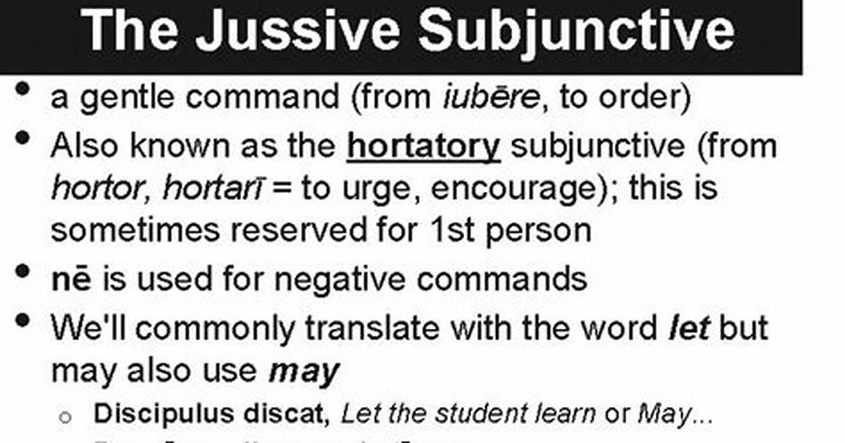 How to Translate Jussive Subjunctive?
