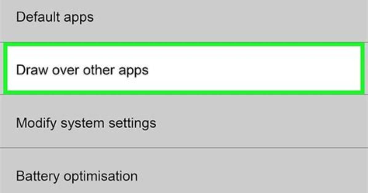 How to Turn off Screen Overlay Android?