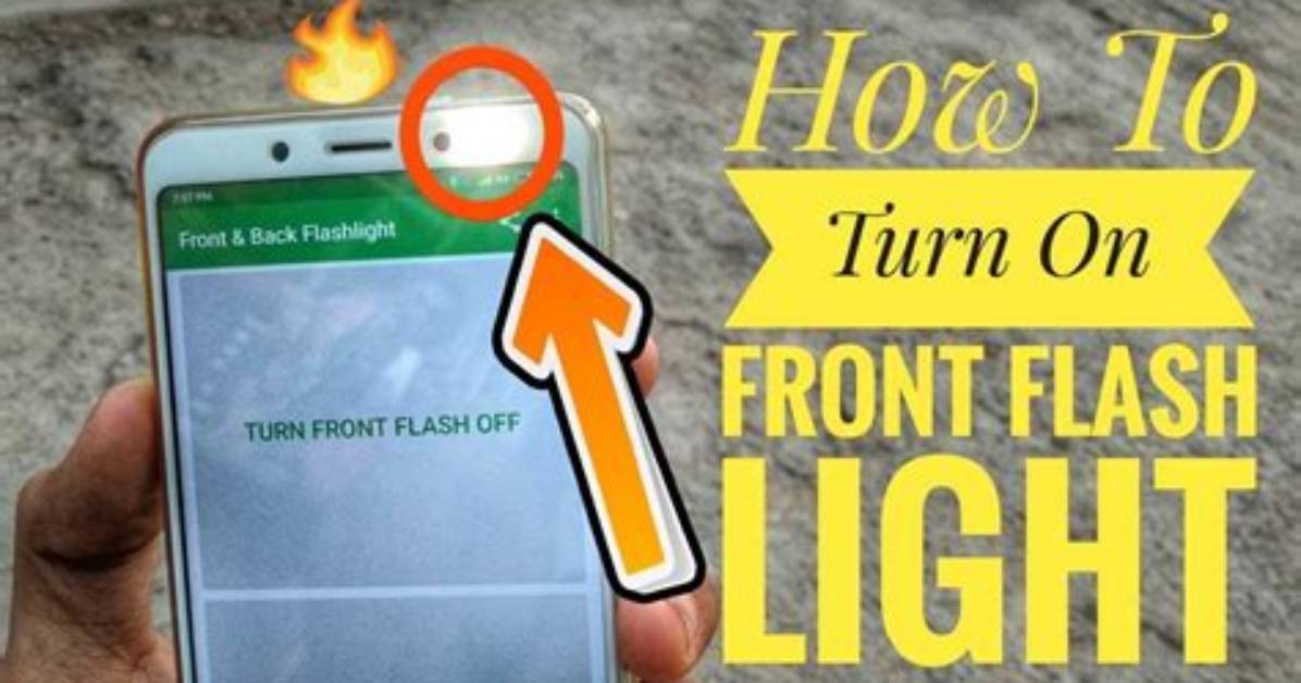 How to Turn on Front Flash Light Programmatically in Android?