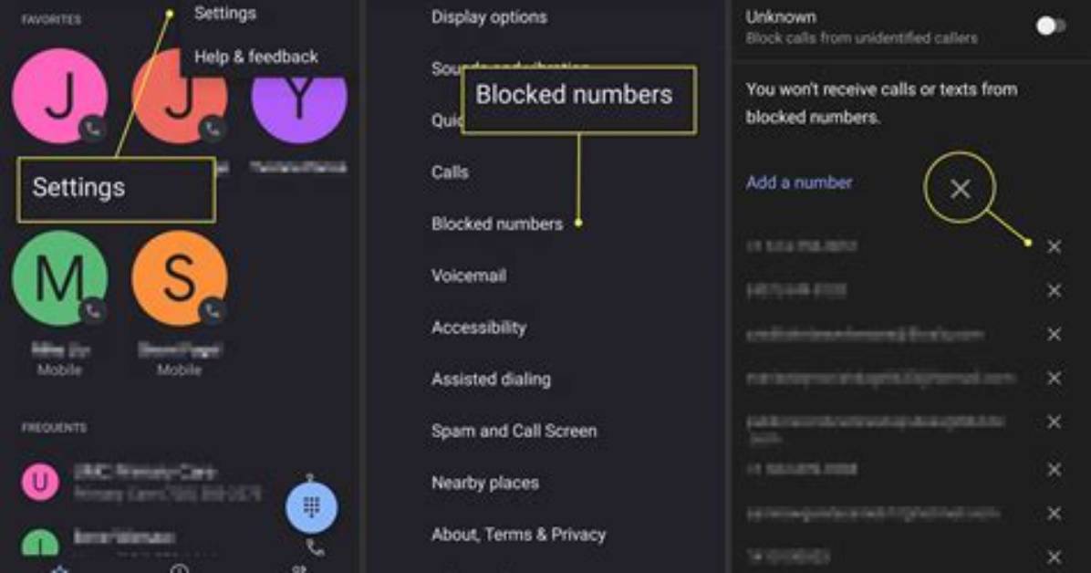 How to Unblock Number Android?