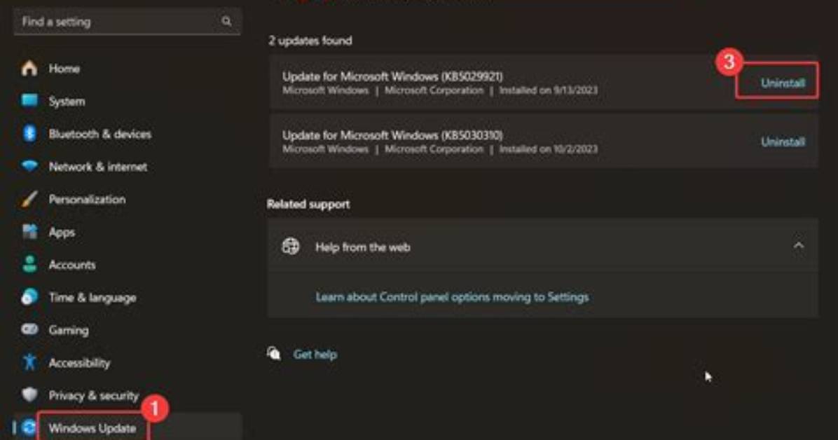 How to Uninstall Windows Updates?