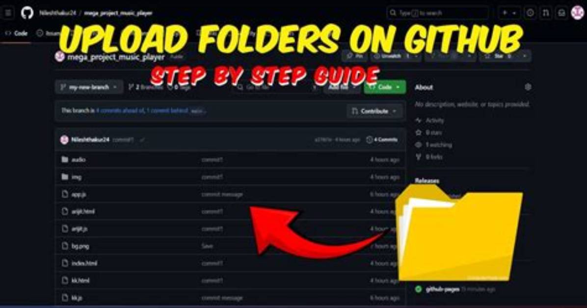 How to Upload Folders on Github
