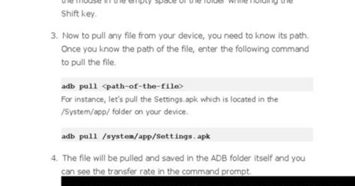 How to Use Adb Command to Push a File on Device Without Sd Card