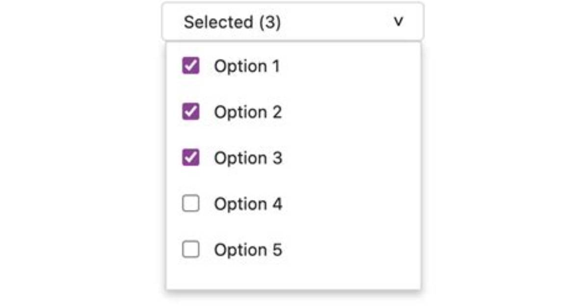 How to Use Checkbox Inside Select Option