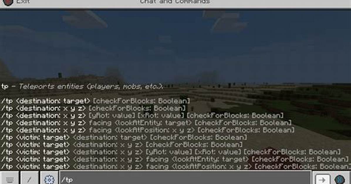How to Use Commands in Minecraft Pocket Edition