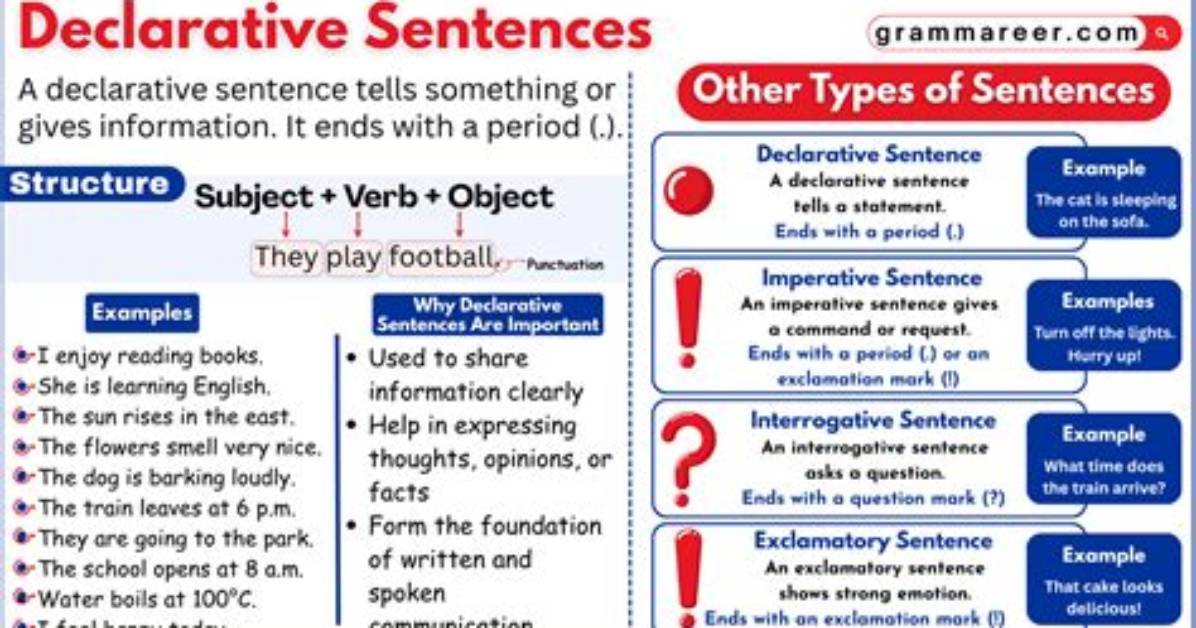 How to Use Declarative in a Sentence?