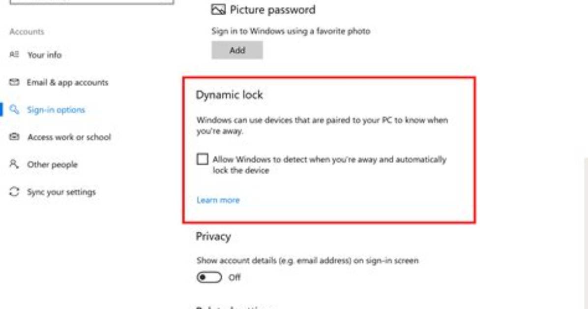 How to Use Dynamic Lock in Windows 10?