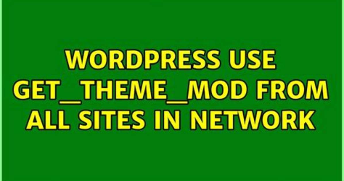 How to Use Get_Theme_Mod in Gutenberg Editor Wordpress?