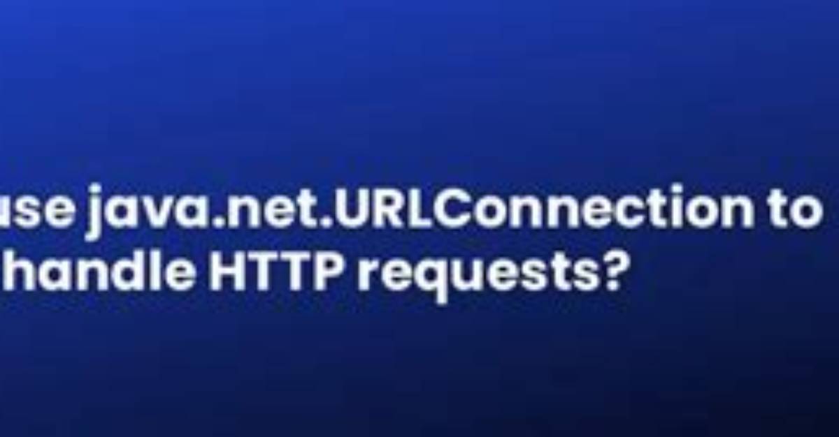 How to Use Java. Net. Urlconnection to Fire and Handle Http Requests