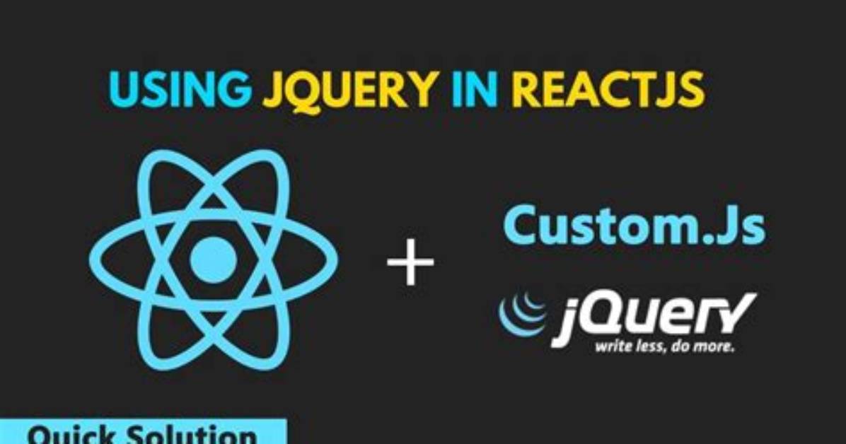 How to Use Jquery with Reactjs