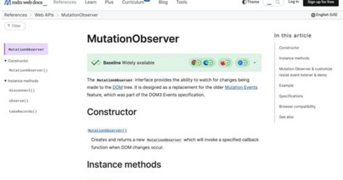 How to Use Mutationobserver?