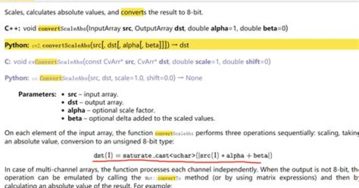 How to Use the convertScaleAbs() Function in Opencv?
