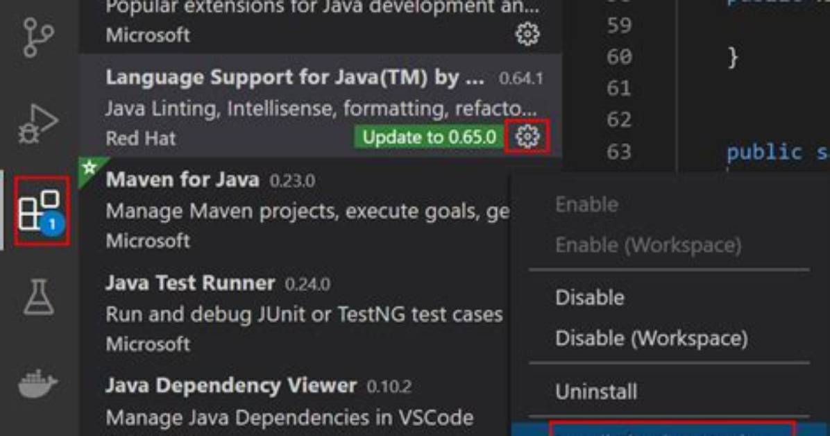 How to Use Vscode-Java V0.65.0 with Older Java Jdk