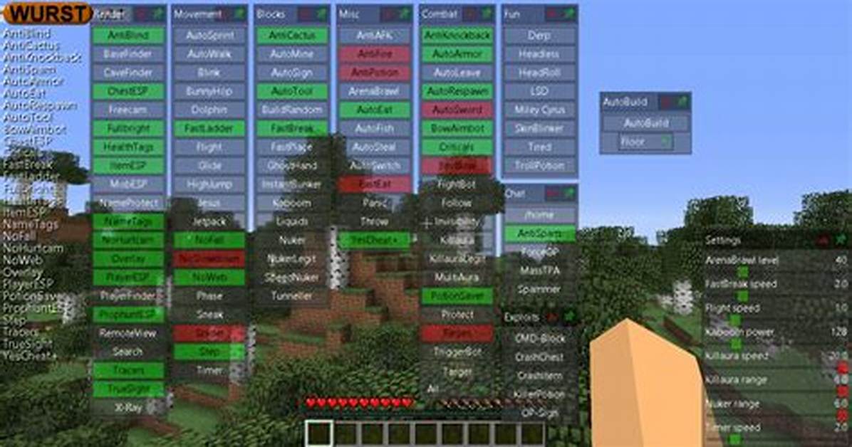 How to Use Wurst Minecraft