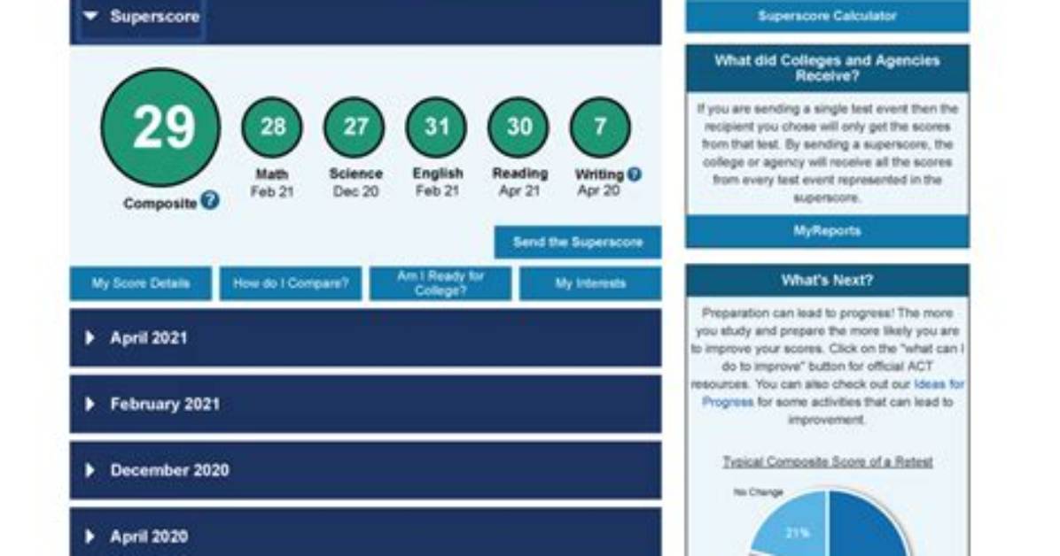 How to View Act Scores
