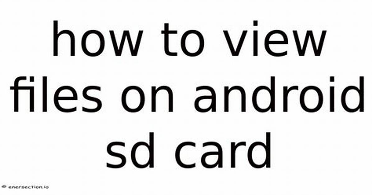 How to View Files on Android from Pc?