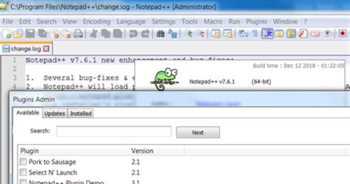 How to View Plugin Manager in Notepad++