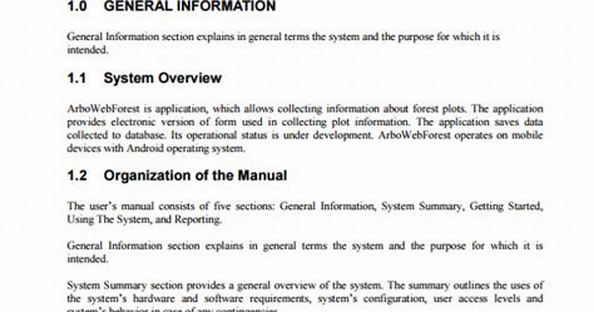 How to Write a User Manual