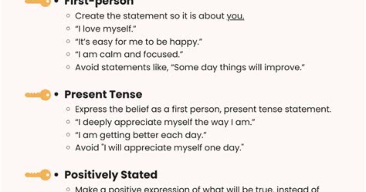 How to Write Affirmations