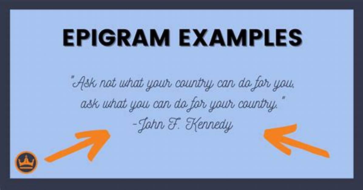 How to Write an Epigram