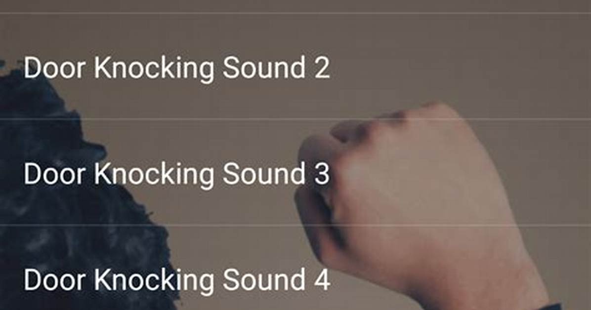 How to Write Knocking Sound