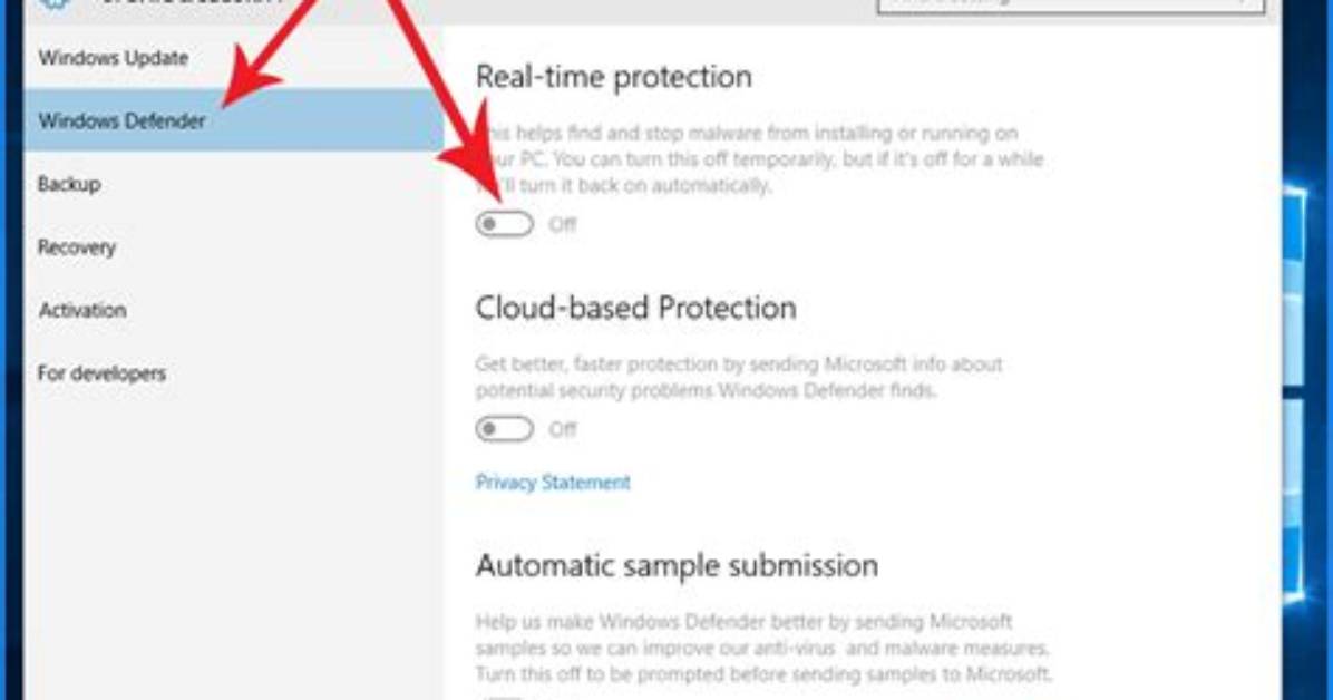 How Turn off Windows Defender?