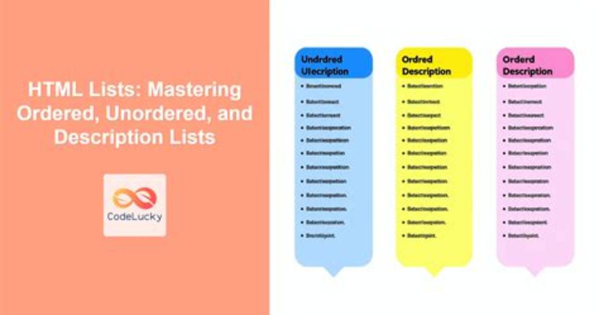 How Unordered Lists Are Created in Html?
