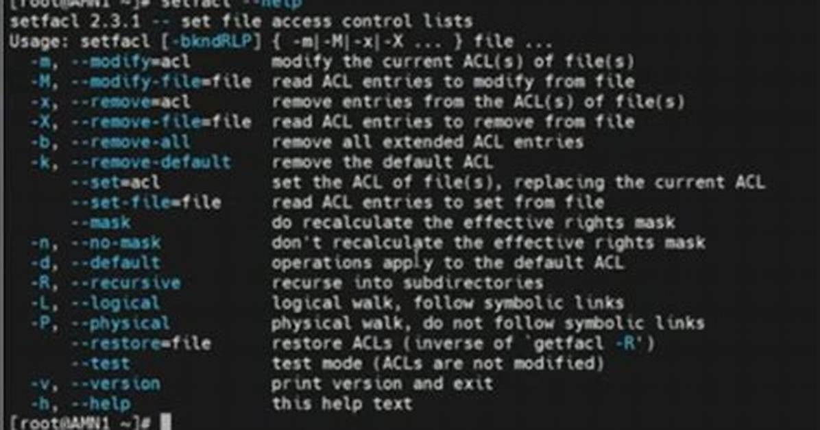 How Use Acl Command in Linux?