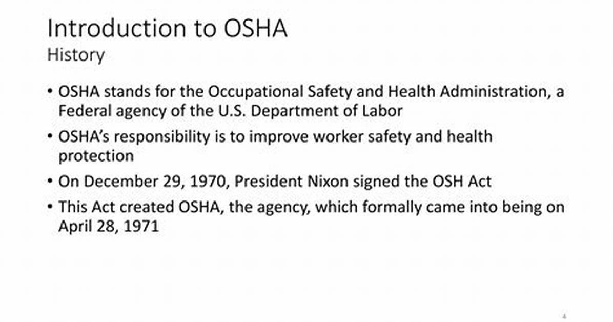 How Was Osha Founded