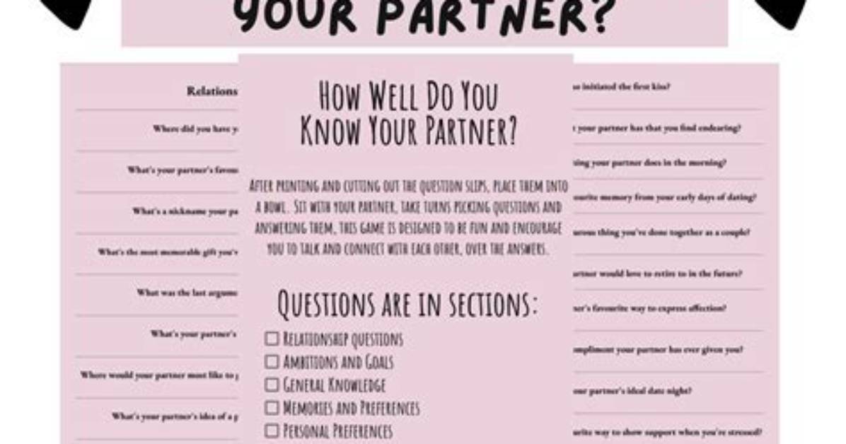 How Well Do U Know Your Partner