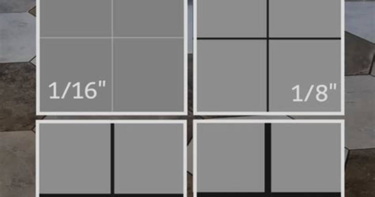 How Wide Should Grout Lines Be