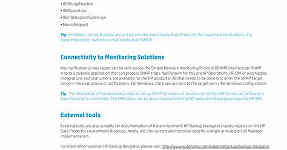 Hp Data Protector - Reports & Attributes - Documentation for Bmc Discovery Content Reference