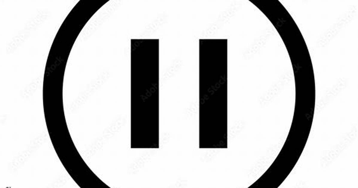 Html for the Pause Symbol in Audio and Video Control