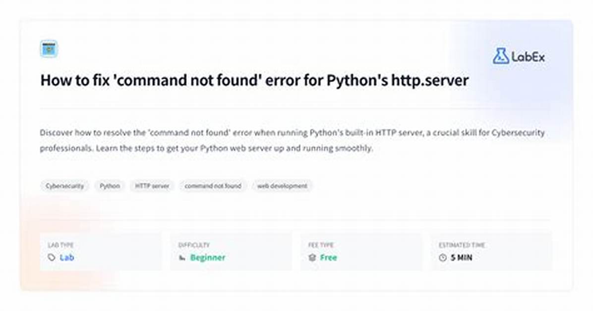 Http-Server Command Not Found