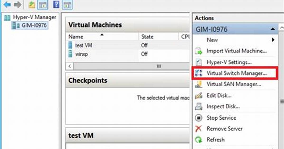 Hyper-v - Default Switch & Dhcp Server