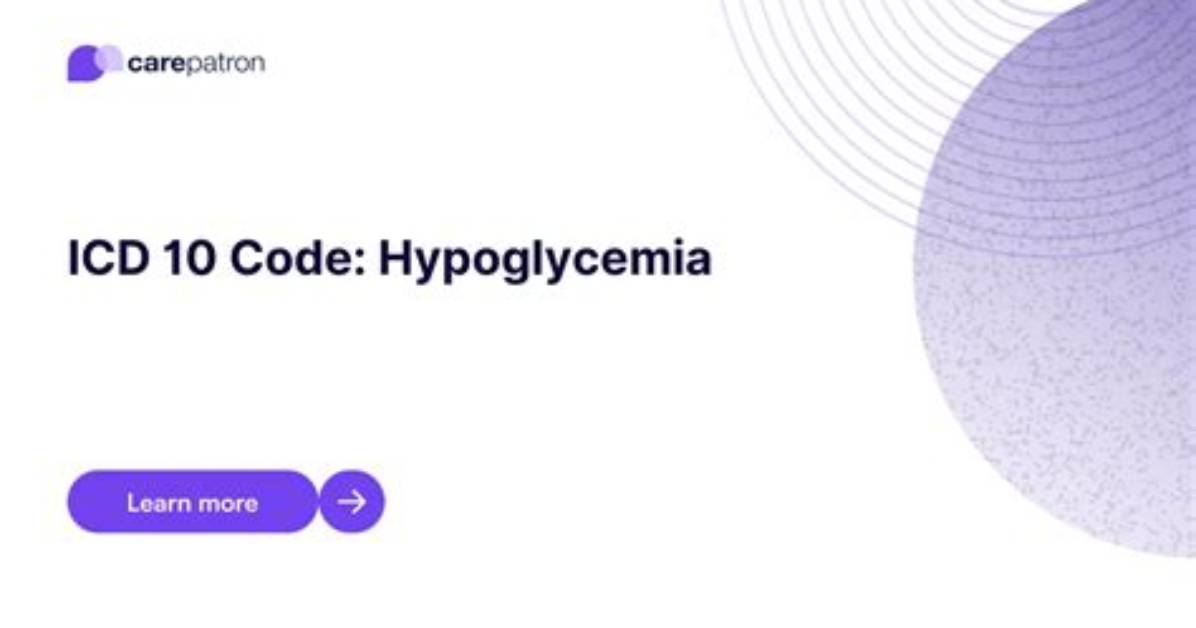 Hypoglycemia Icd 10