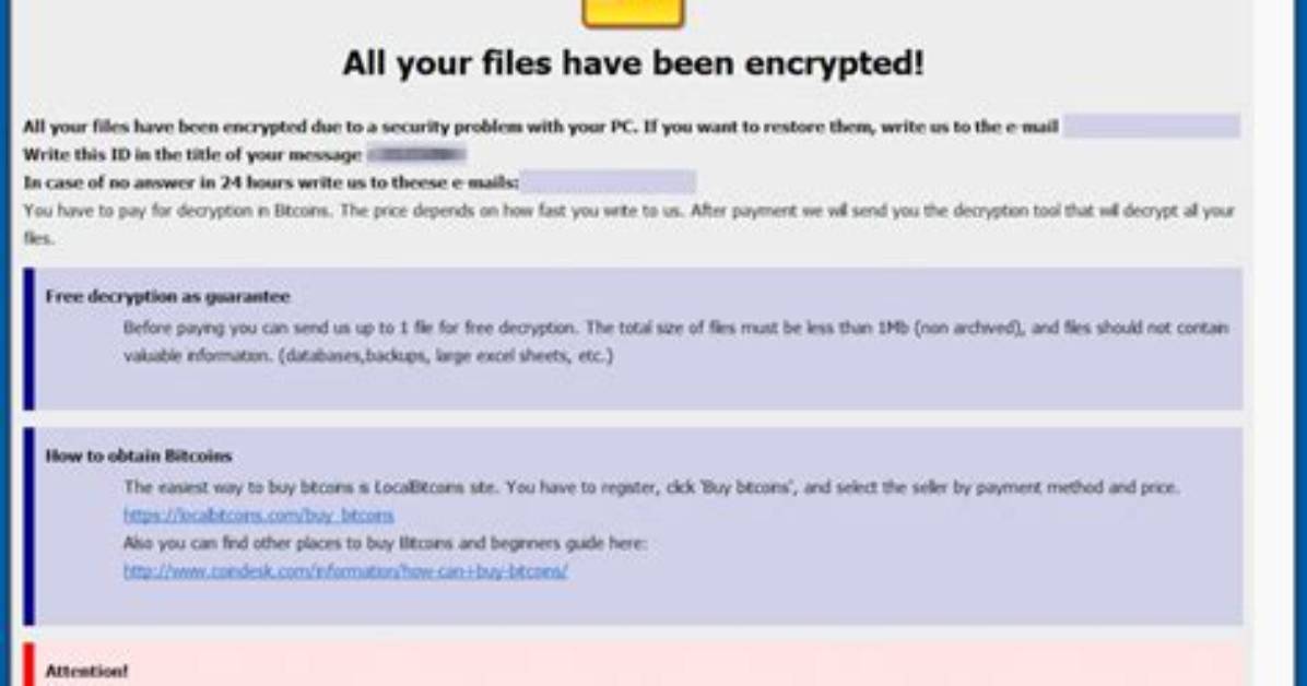 [Icq_Cavallobtc]. Payment Virus Files. Ransomware Removal Guide