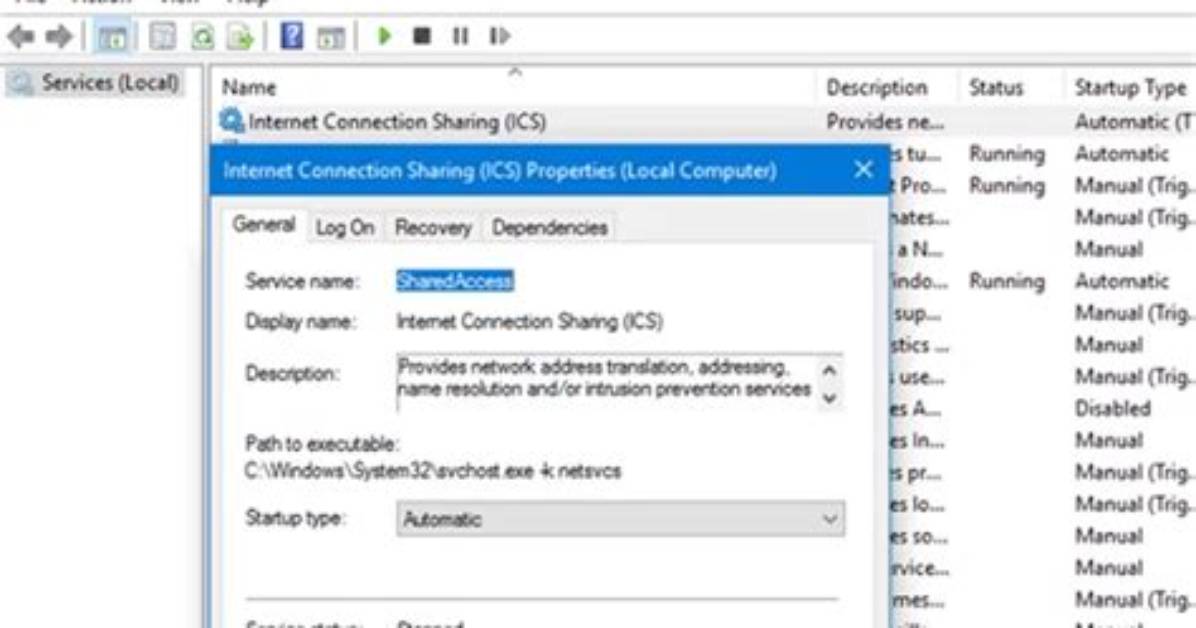 Ics Not Working After Reboot