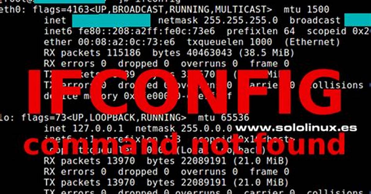 Ifconfig Command Not Found [Closed]