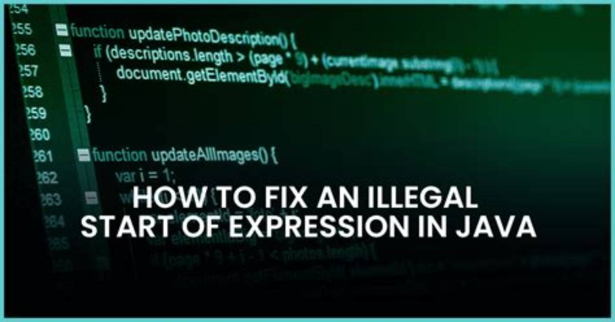 Illegal Escape Character "\"