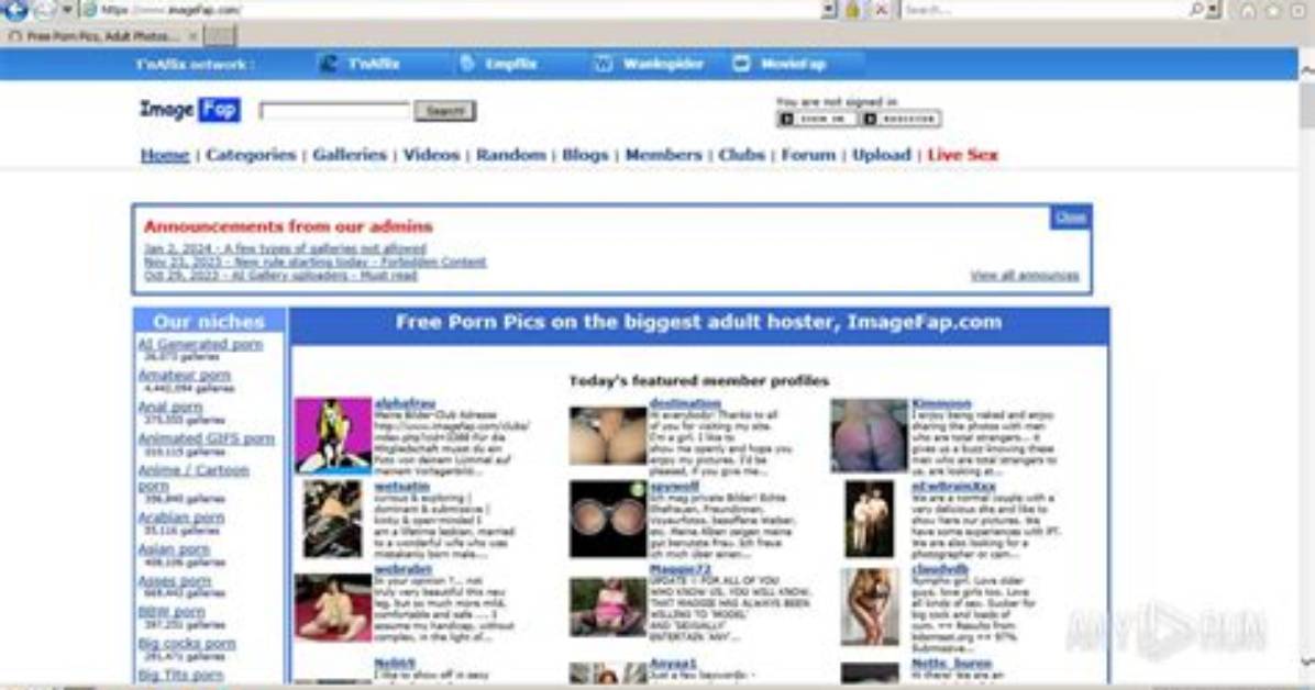 Imagefap. Com Login Safely, Analysis & Comments
