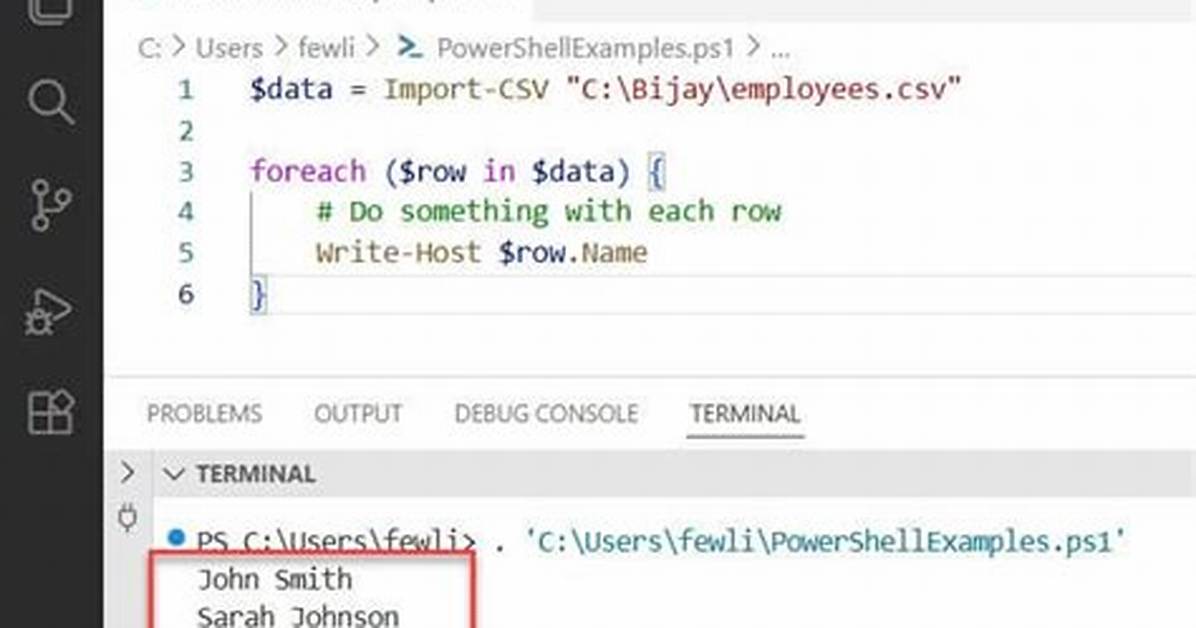 Import-Csv and Foreach