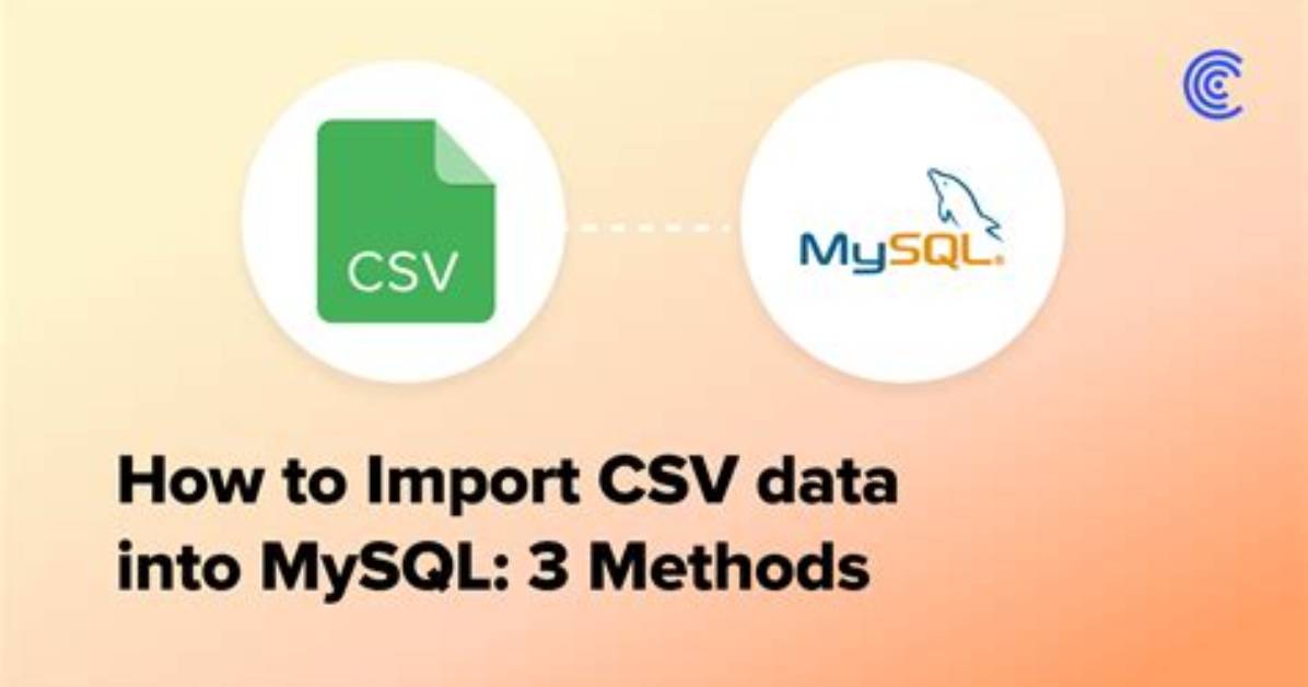 Import Data in Mysql from a Csv File Using Load Data Infile