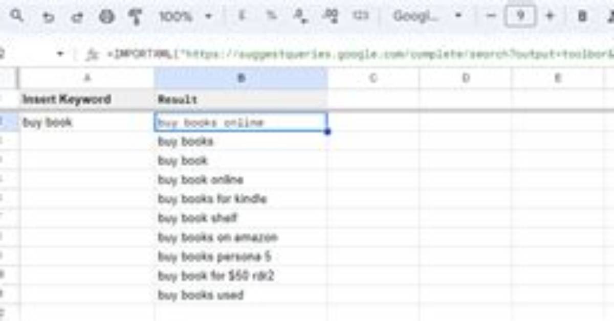 Import Google Search Results Using Importxml